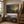 Edge of the Storm framed wall art in an entryway above a console table