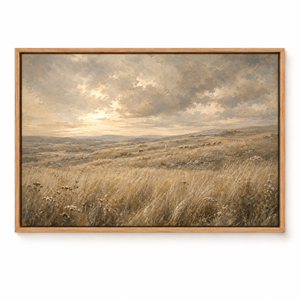 Fields of Peace framed canvas wall art by Keeping Sunday