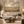 Fields of Peace framed wall art in an antiqued gold frame in a neutral living room