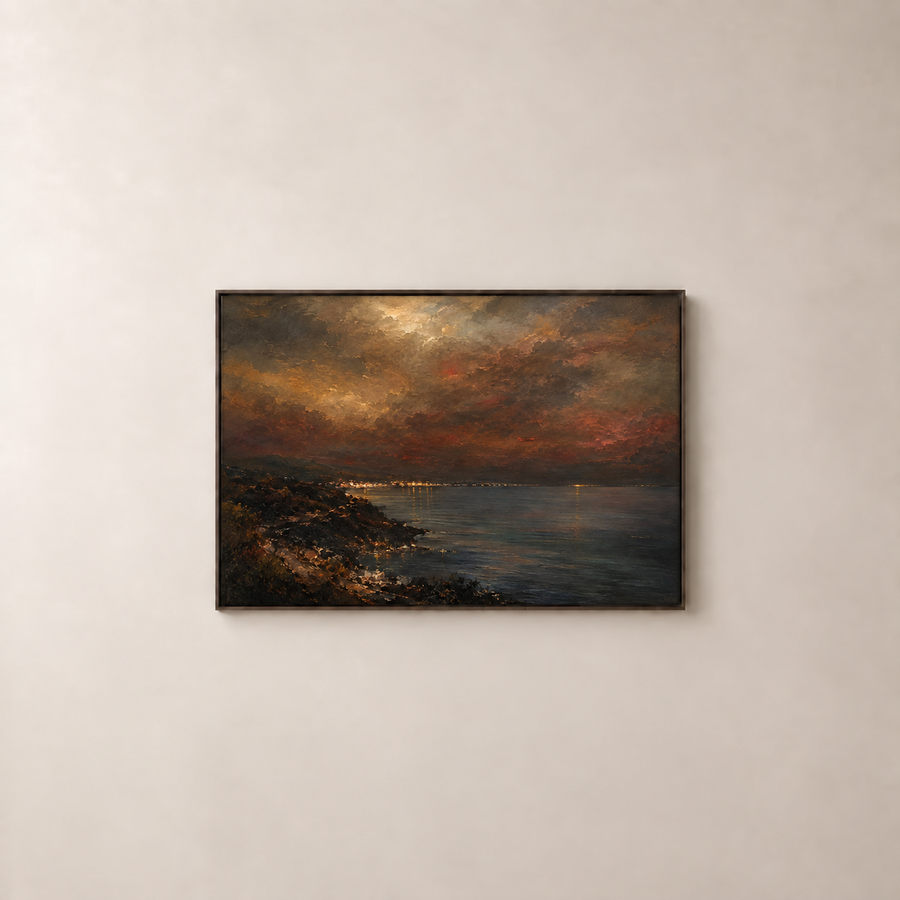 Coastal and seascape framed wall art collection