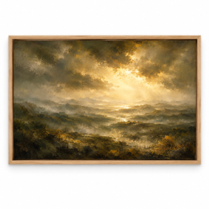Light Beyond framed canvas wall art by Keeping Sunday