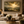 Light Beyond framed wall art in an antiqued gold frame in a neutral living room