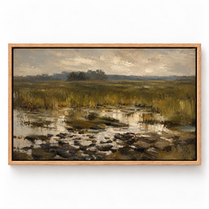 Lowland framed canvas wall art by Keeping Sunday