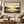 Open Water framed wall art in a black frame in a modern living room