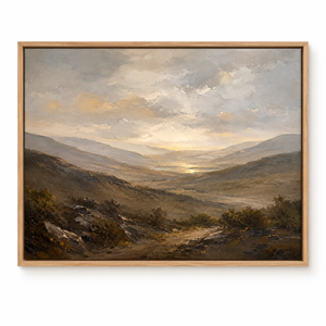 Stone Valley framed canvas wall art by Keeping Sunday