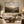 Stone Valley framed wall art in an antiqued gold frame in a neutral living room