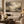 Storm in Stone framed wall art in an antiqued gold frame in a neutral living room