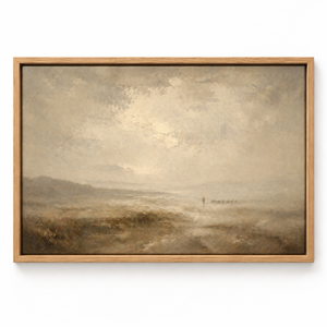 The Muted Way framed canvas wall art by Keeping Sunday