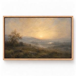 The Shepherd Returns framed canvas wall art by Keeping Sunday