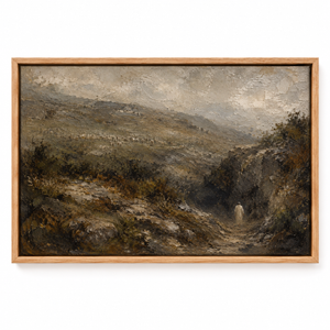 Through the Valley framed canvas wall art by Keeping Sunday