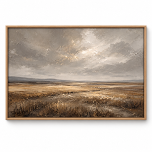 Umber Ground framed canvas wall art by Keeping Sunday